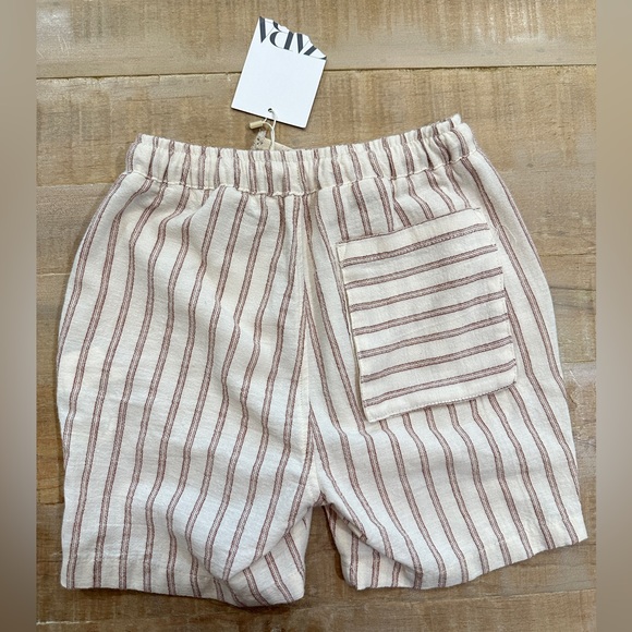 Zara boys tee shirt linen striped shorts matching set palm trees beach - Picture 9 of 12